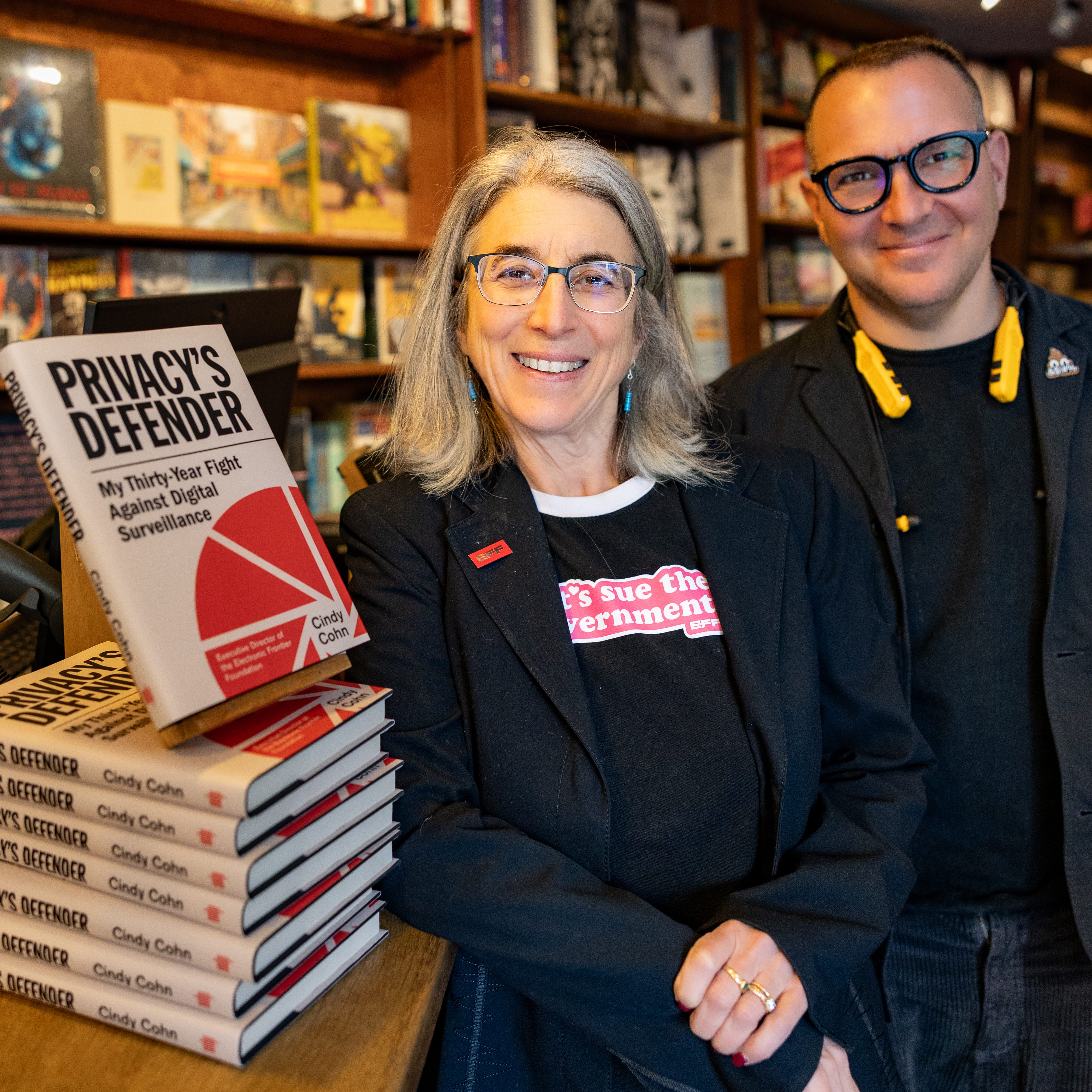 Cindy Cohn and Cory Doctorow at City Lights