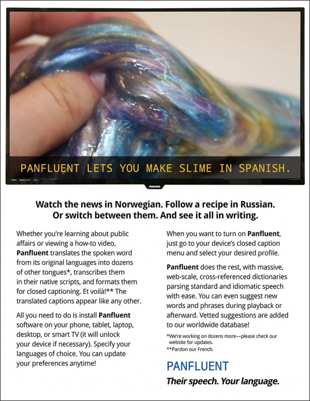 <h2>Machine Translation</h2><div class="author">Nicola Ginzler</div><p>For the most part, rightsholders don't object to user-created subtitling, which is key to making videos available to non-native speakers of the media's original language, and accessible to people with hearing disabilities. Fansubbing and similar practices predate internet videos by decades, but creating a crowdsourced subtitling tool becomes a potential felony once DRM gets in the picture, if the DRM has to be bypassed to get the subtitles in.</p> <a href="https://claw.xcuda.de/files/missing-devices/5-machine-translation.pdf" class="download">Download .pdf</a>