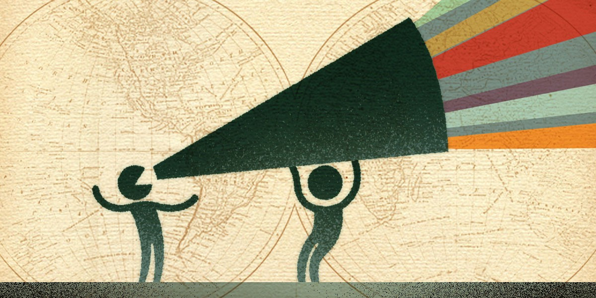 Platform Liability Trends Around the Globe: From Safe Harbors to Increased Responsibility A figure shouts through a megaphone being held by another figure.