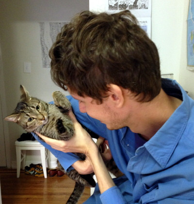 Felix does not enjoy being held