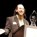 Ian Goldberg receing his award